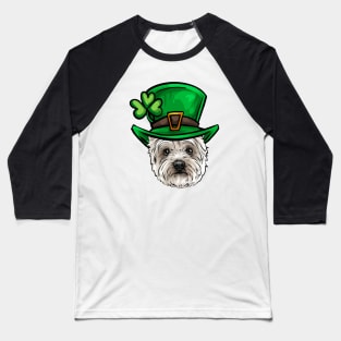 St Patricks Day Westie Baseball T-Shirt